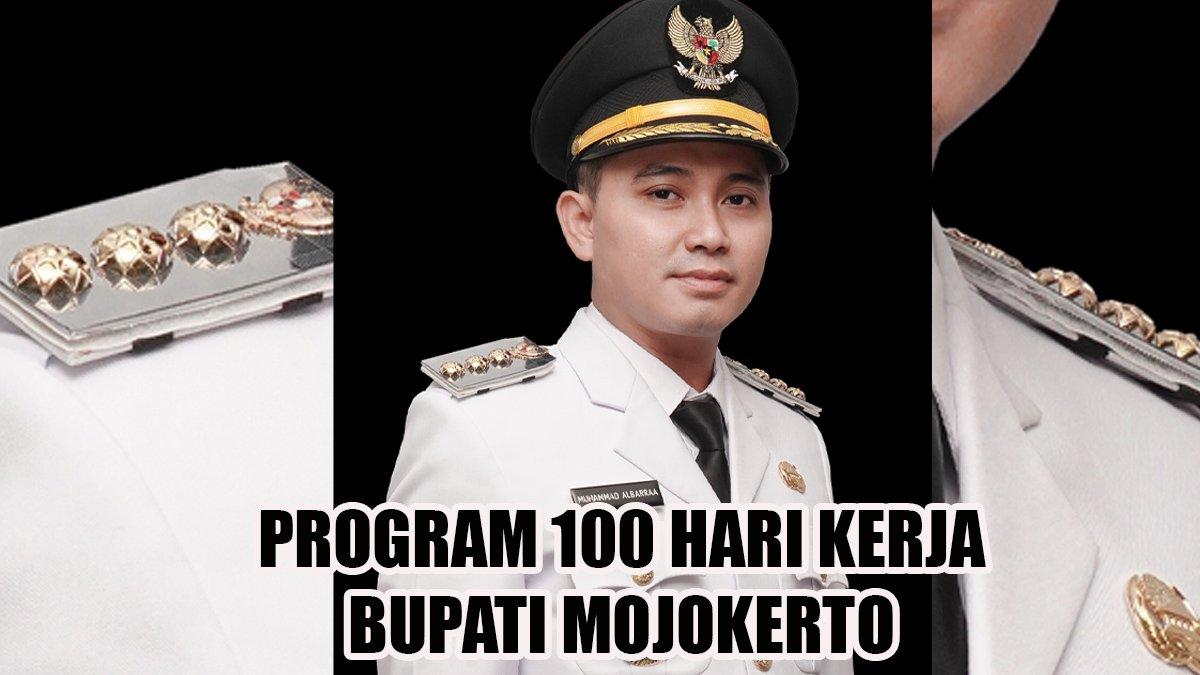 100 HARI KERJA - Inilah program 100 hari kerja Bupati dan Wakil Bupati Mojokerto, Jawa Timur, Muhammad Albarraa dan Muhammad Rizal Octavian.