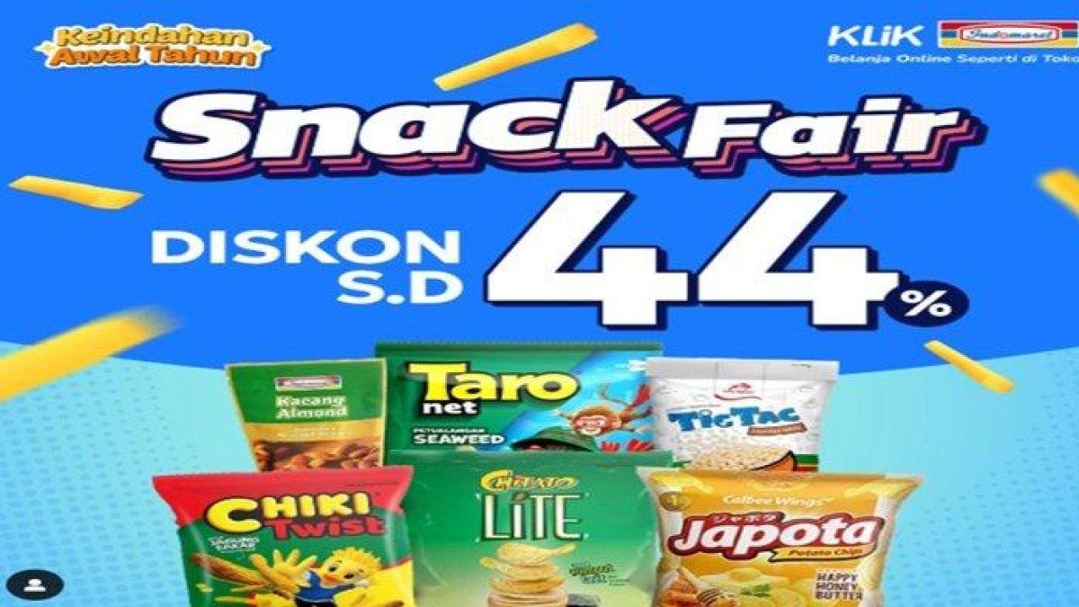 Promo Indomaret - spesial Snack Fair ada Diskon Indomaret hingga 44 persen.
