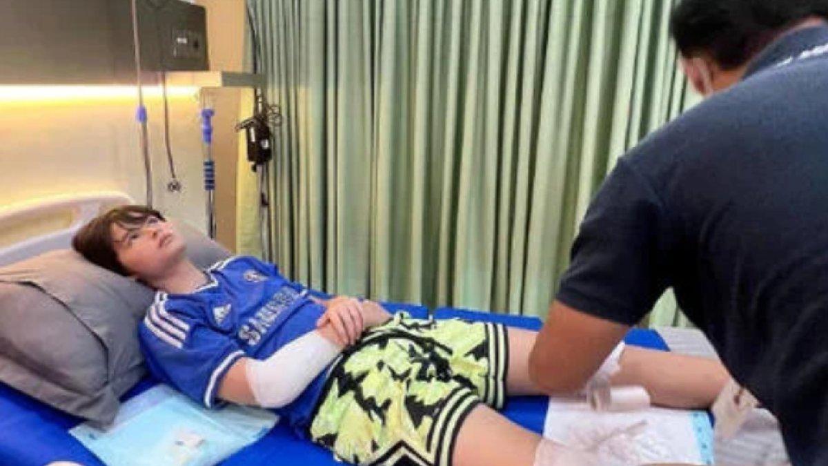 Putra Tamara Bleszynski alami tabrak lari, begini kondisinya terkini.