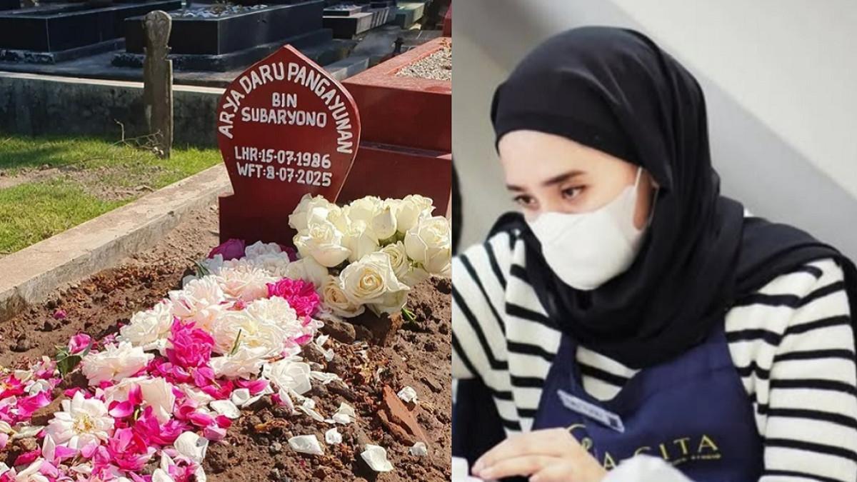 DIPLOMAT TEWAS MISTERIUS - Kolase potret makam Arya Daru Pangayunan dan Putri Roos diambil dari Instagram @putriroos. Putri Roos mengaku teman kecil Arya Daru, buka suara minta keadilan