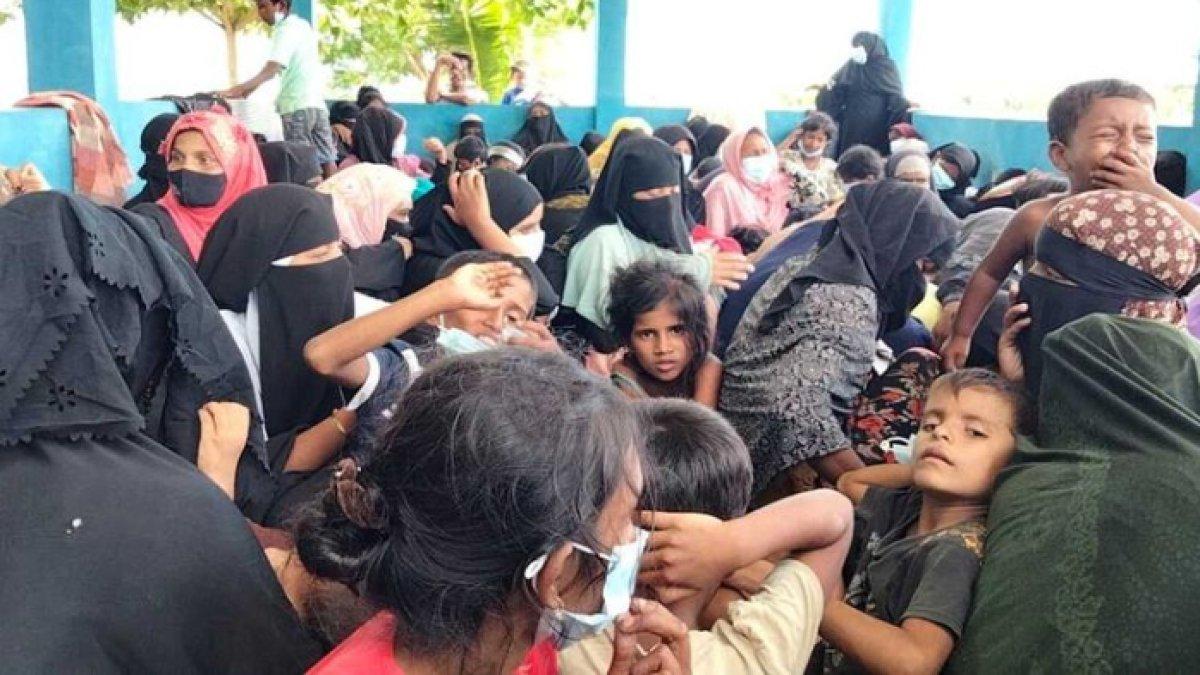 Ratusan warga Rohingya di Tempat Penampungan Ikan (TPI) Lapang Barat, Kabuapten Bireuen