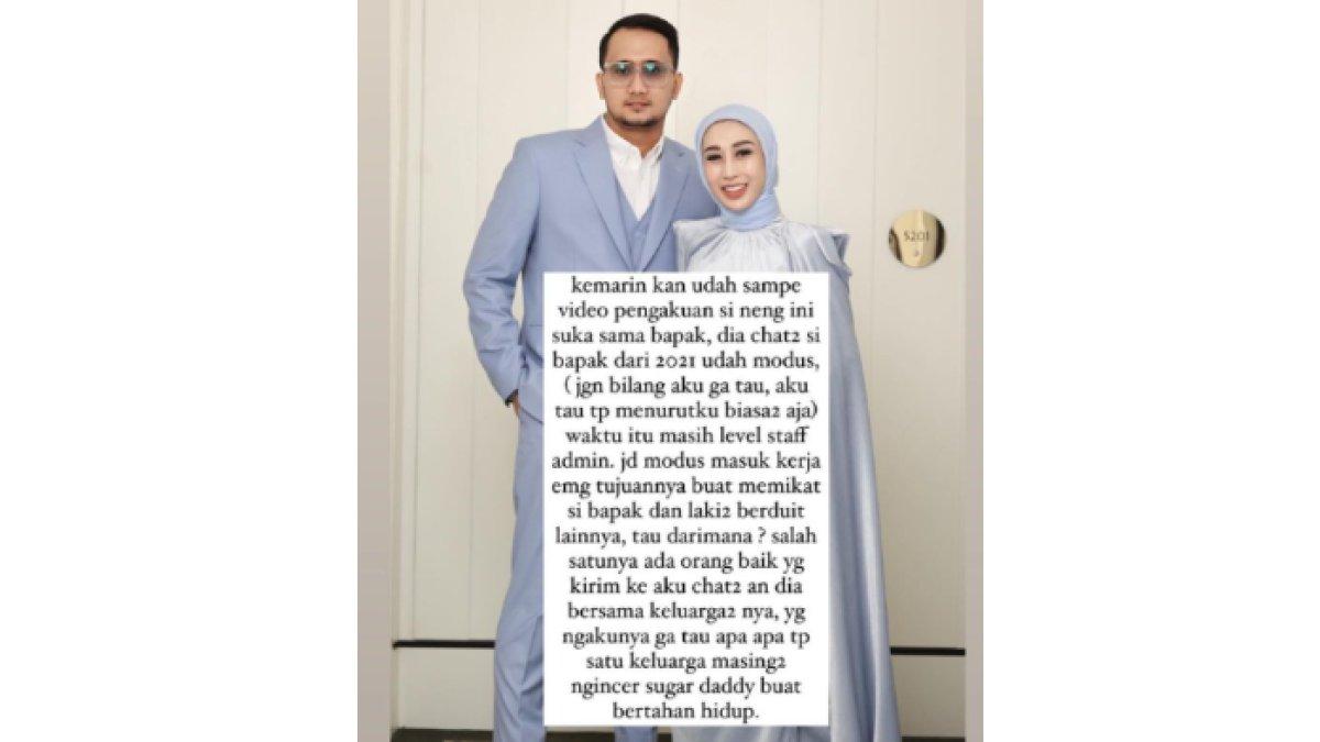 Reza Gladys bersama suaminya