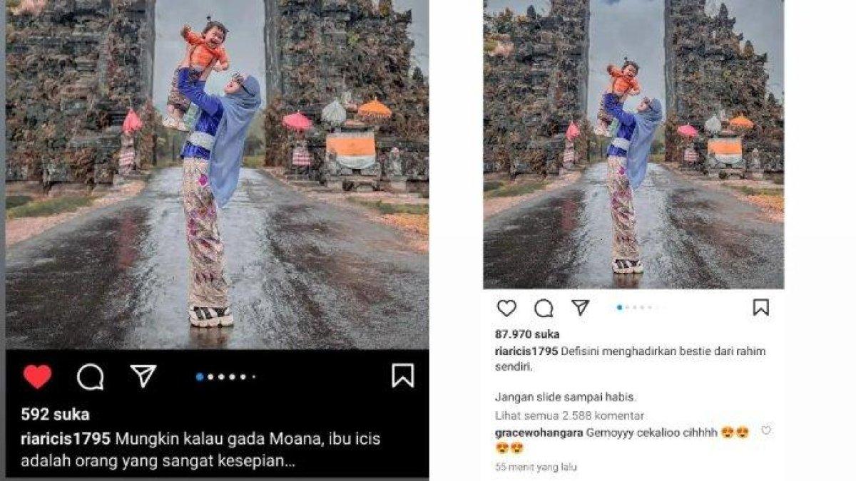 Ria Ricis kedapatan ganti caption Instagram (Instagram @riaricis1795)