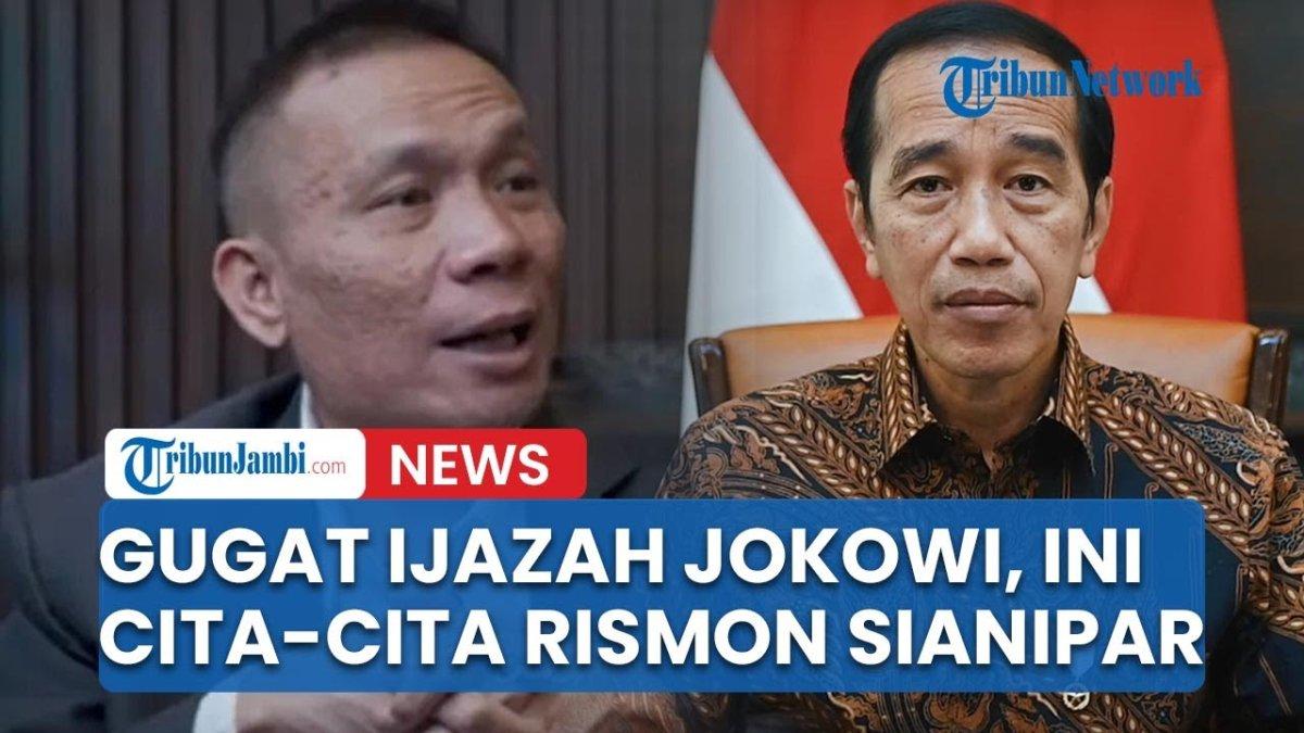 TENTANG RISMON SIANIPAR - Capture YouTube Tribun Jambi menampilkan sosok Rismon dan Jokowi. Rismon Sianipar ungkap profesi aslinya, tiap bulan dapat royalti