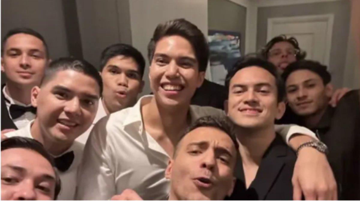 EL DAN RIZKY - Rizky Nazar hadiri intimate wedding Al Ghazali dan Alyssa Daguise pada Senin (16/6/2025). Ia terlihat akrab dengan El Rumi.