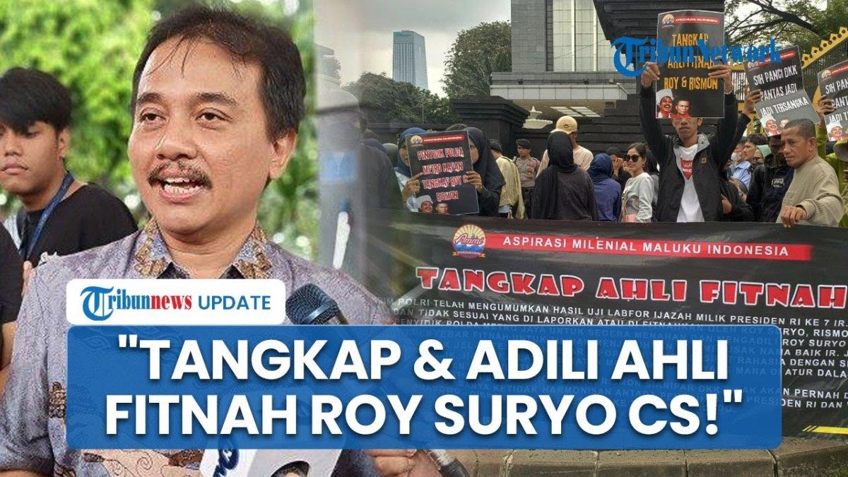 POLEMIK IJAZAH JOKOWI - Capture YouTube Tribunnews menampilkan Roy Suryo dan aksi demo. Roy Suryo disindir soal kasus 'panci' dalam polemik tuduhan ijazah palsu Jokowi