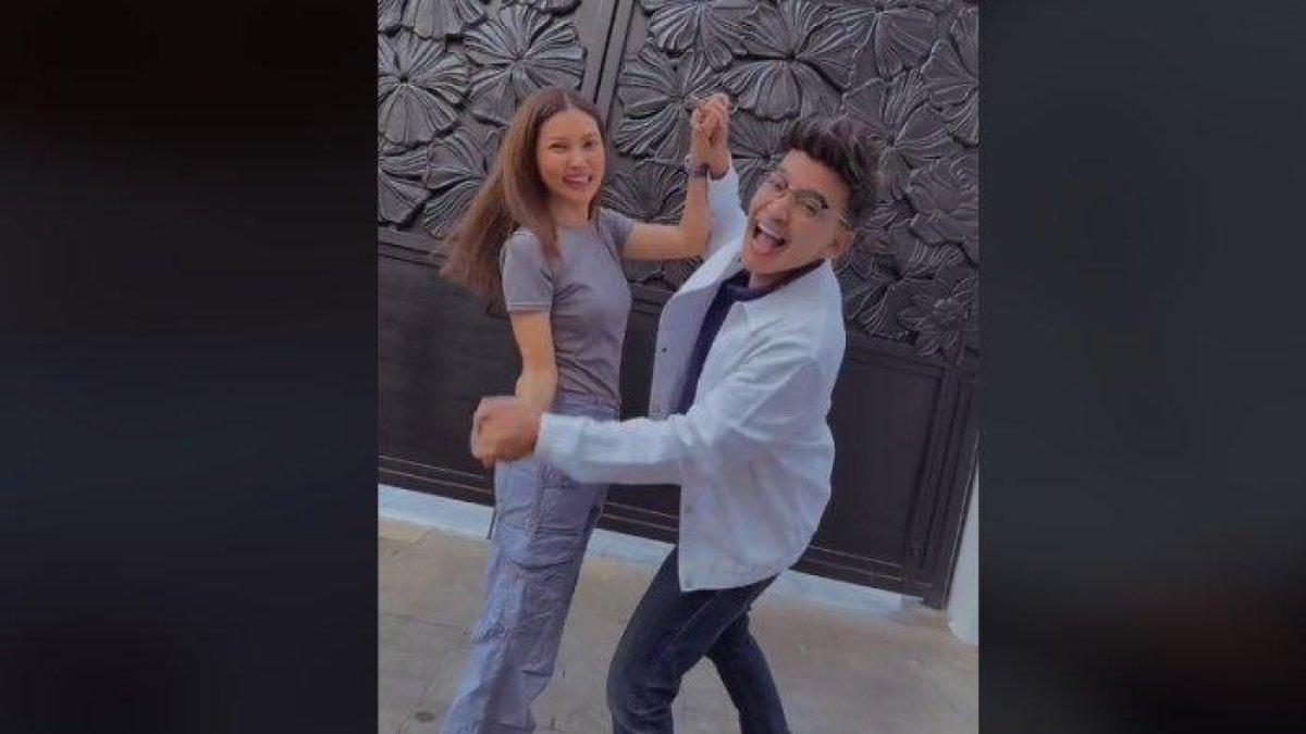 Ruben Onsu dan Sarwendah ngonten bareng usai cerai. (TikTok Rubenonsu)