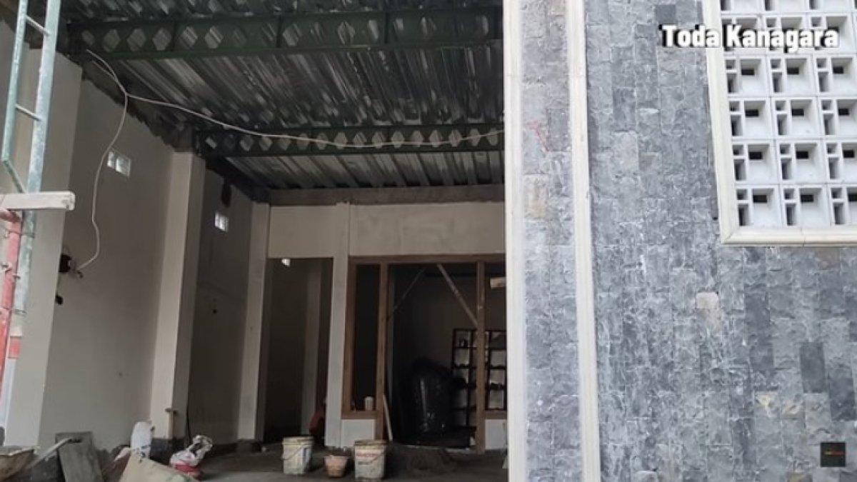 Rumah Gilga Sahid mulai terlihat hampir rampung.