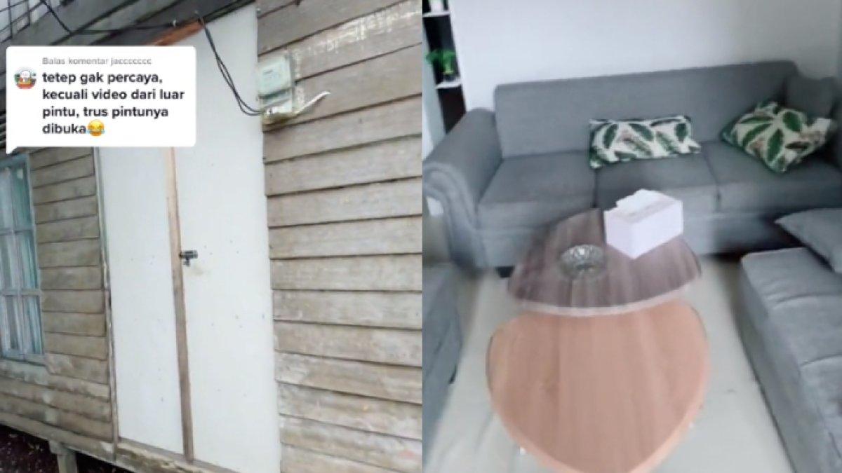 Rumah anti sombong, luarnya reot ternyata dalamnya modern minimalis