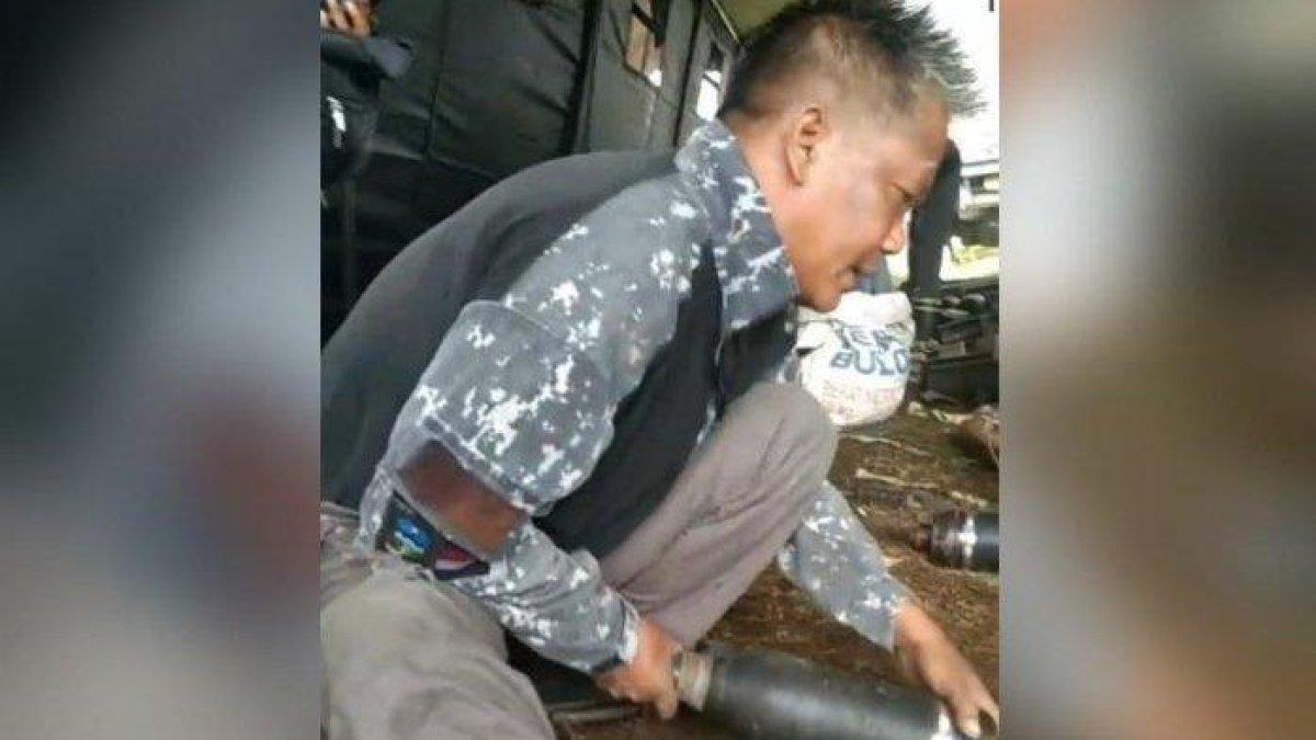 LEDAKAN AMUNISI KEDALUWARSA- Rustiawan sebelum tragedi ledakan maut di Desa Sagara, Kecamatan Cibalong, Kabupaten Garut, Jawa Barat, Senin (12/5/2025).