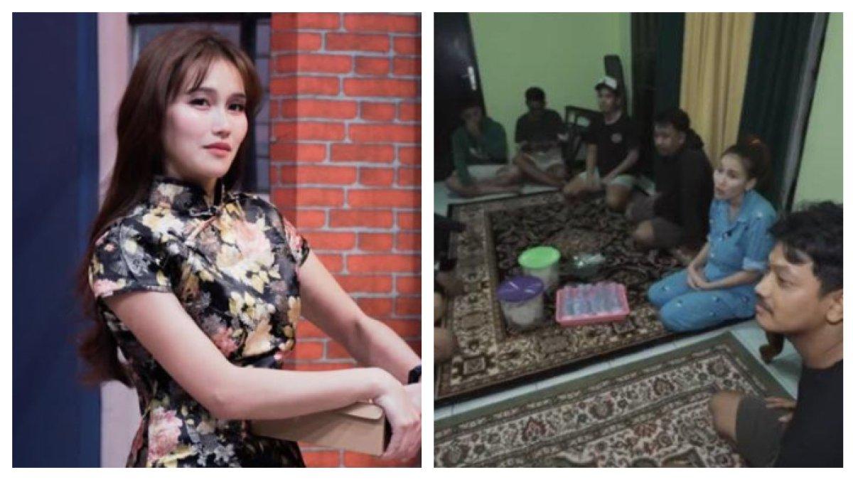 SAHUR AYU TING TING - Artis Ayu Ting Ting gerebek sahur di rumah tetangga, dicapture (12/3/2025). Putri Ayah Rojak bawa pasukan pemuda kampung.