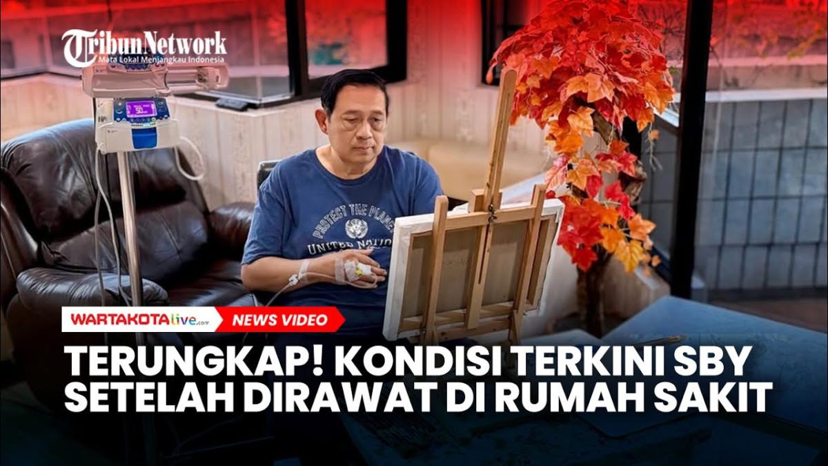 SBY SAKIT - Capture YouTube Warta Kota menampilkan sosok SBY yang sedang sakit. SBY dirawat di rumah sakit, tetap aktif melukis