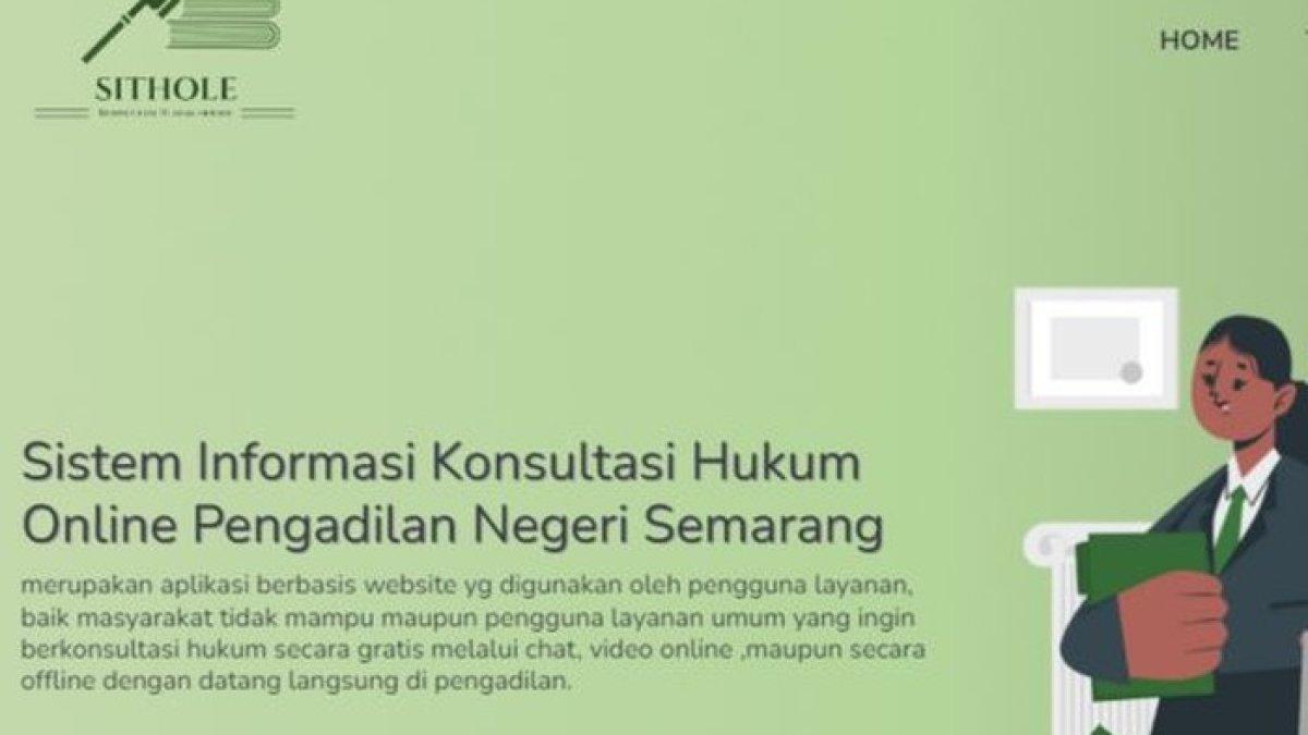 SITHOLE aplikasi andalan  Pengadilan Negeri Semarang. Namanya unik berhasil mencuri perhatian