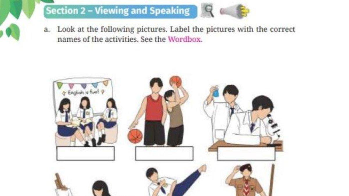 ILUSTRASI KUNCI JAWABAN: Soal bahasa inggris kelas 7 smp, section 2
