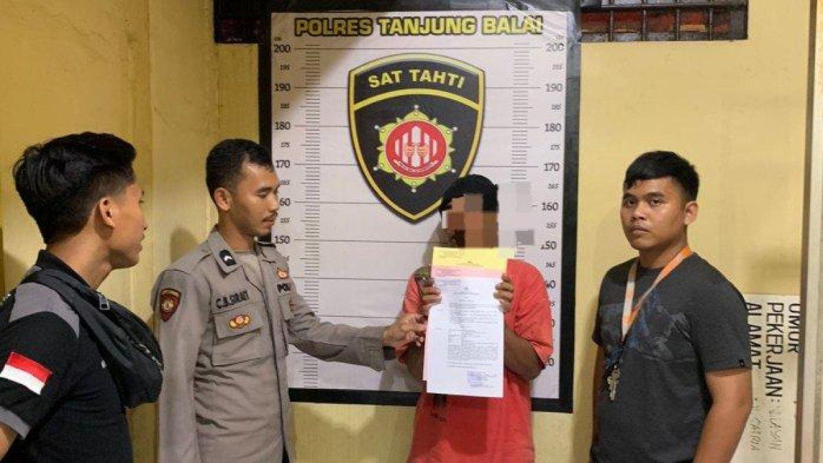 SOSOK SH ketika diringkus oleh pihak kepolisian