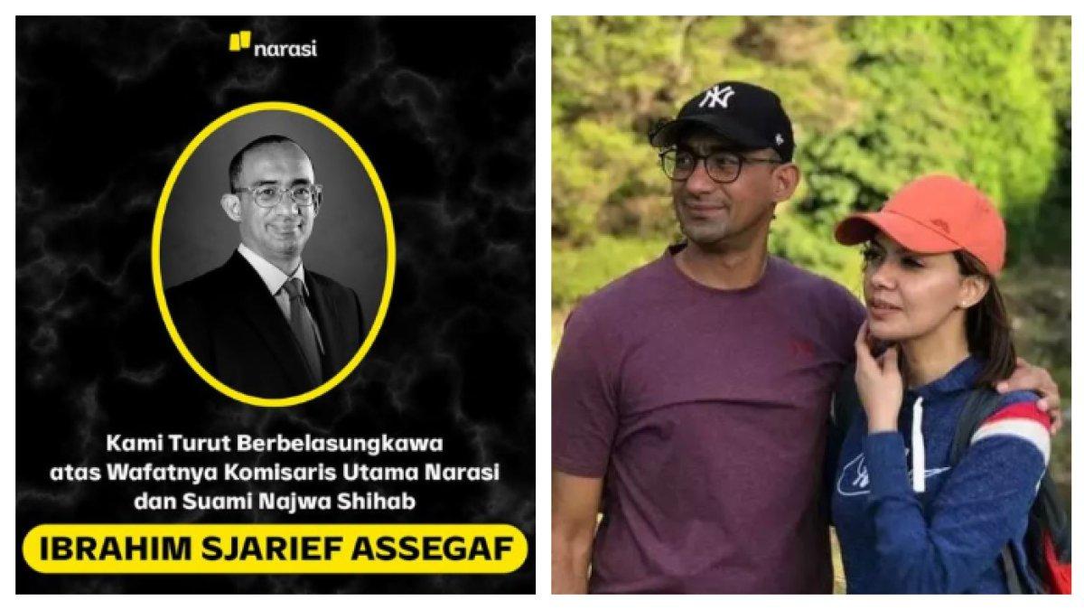 SUAMI NAJWA SHIHAB - Ibrahim Sjarief Assegaf, suami Najwa Shihab meninggal dunia, Selasa (20/5/2025)