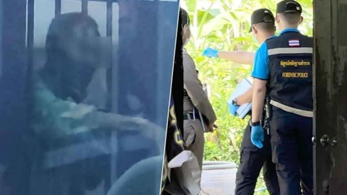 Saat polisi memeriksa lokasi pembunuhan Wongduean.