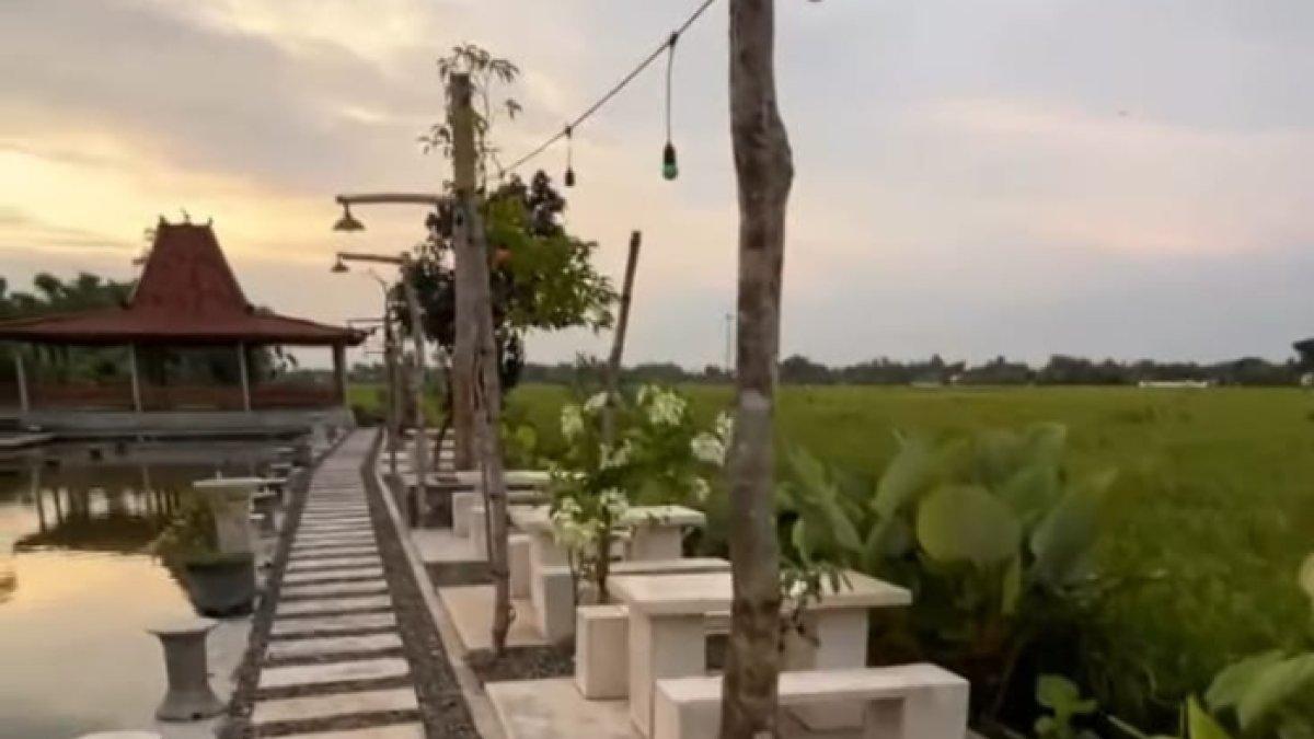 OBYEK WISATA KLATEN: Salah satu sudut Lokamerta Klaten yang menyuguhkan suasana pedesaan yang asri
