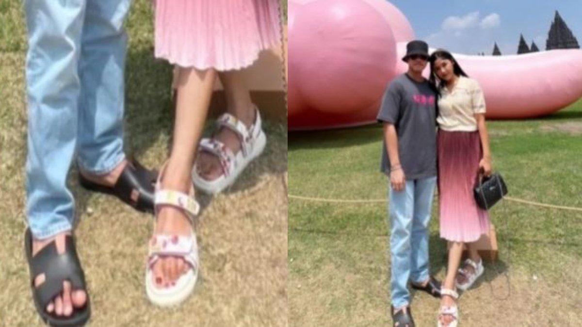 Sandal branded Kaesang Pangarep dan Erina Gudono.