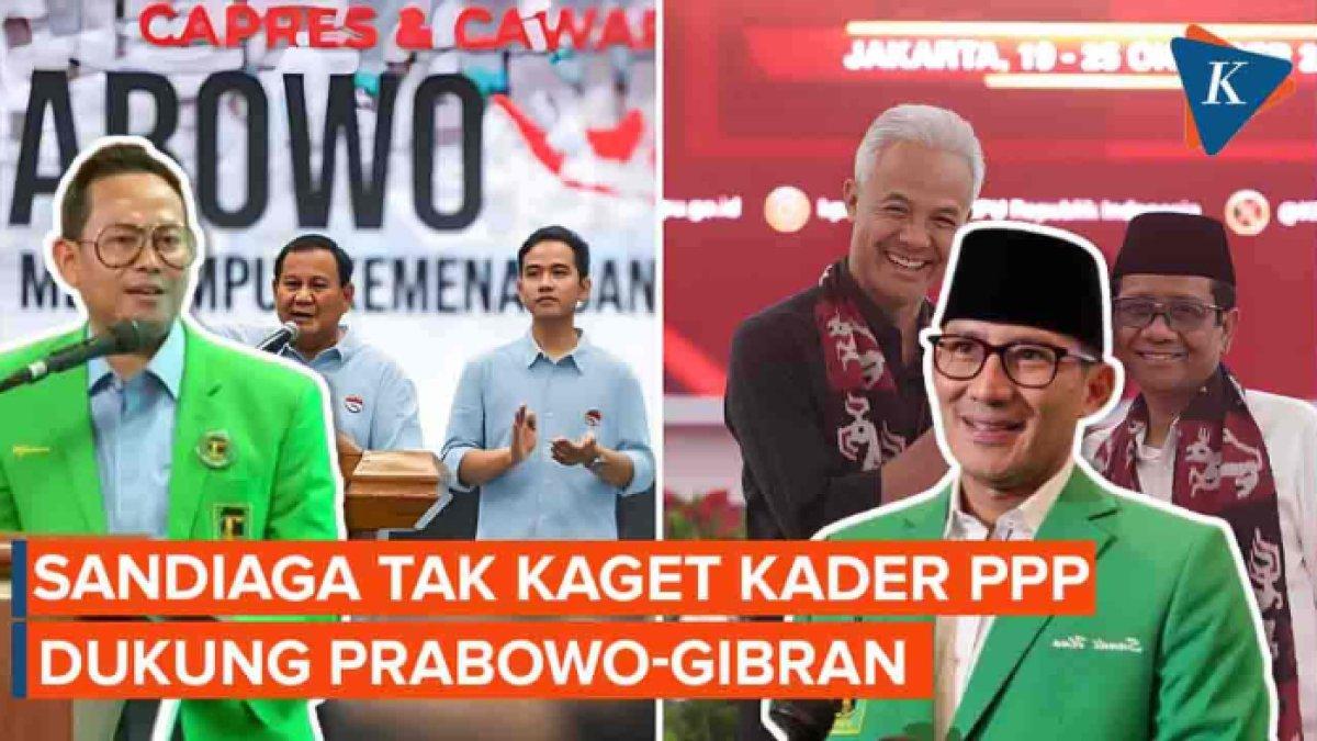 Sandiaga Uno Tak Kaget Kader PPP Dukung Prabowo-Gibran