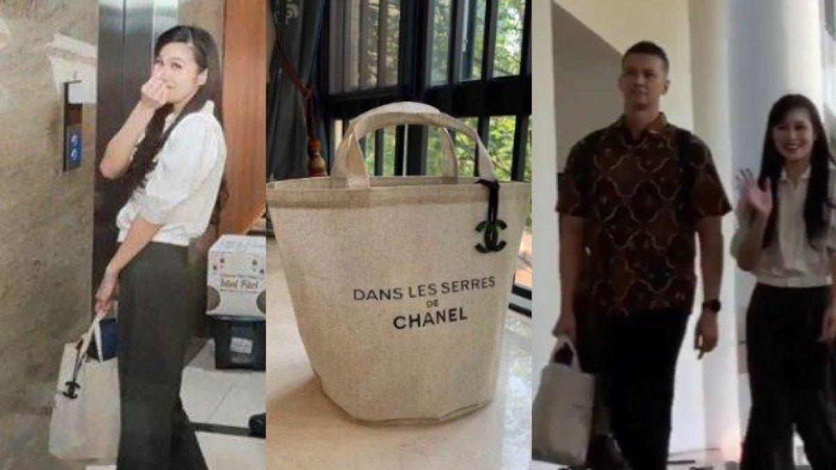 Sandra Dewi terlihat cantik dan modis saat mendatangi Kejaksaan Agung, Kamis (4/4/2024)