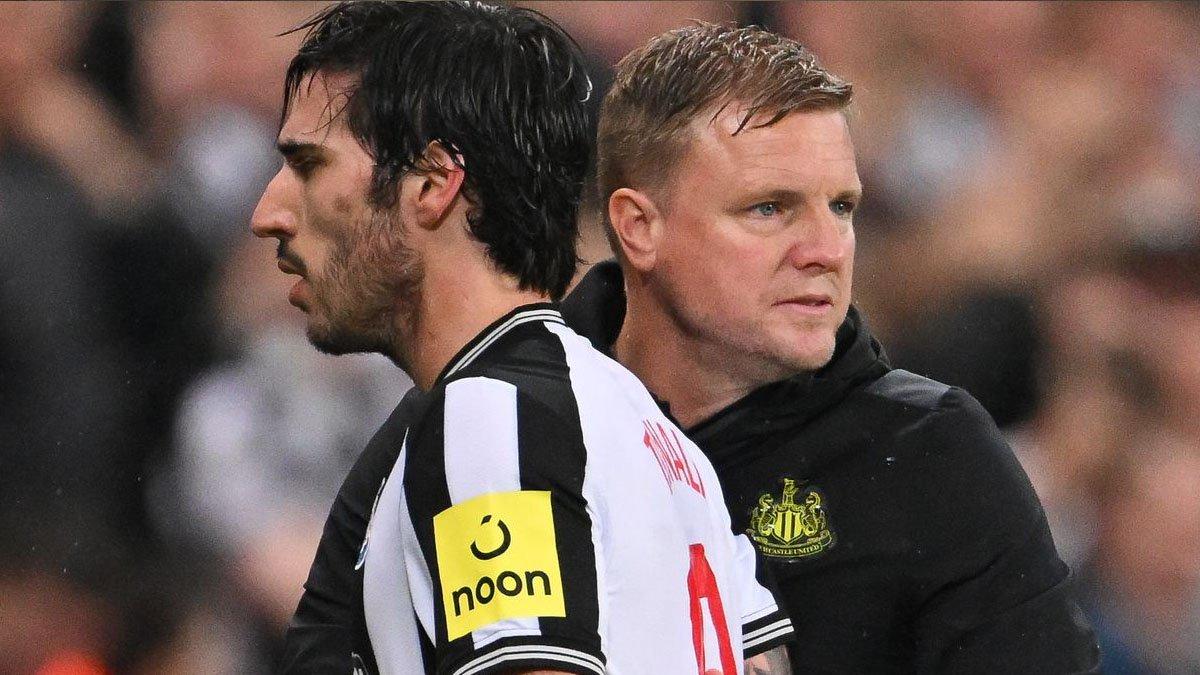 Sandro Tonali dan Eddie Howe