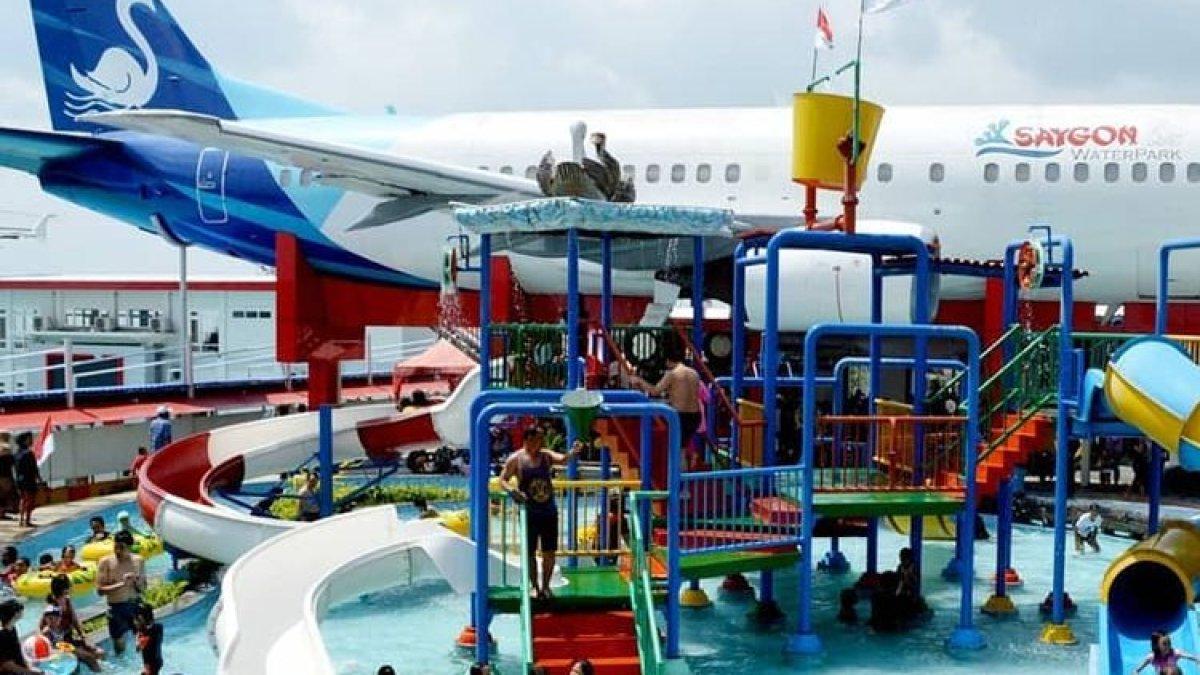 PESONA WISATA PASURUAN - Saygon Waterpark destinasi wisata air di pasuruan.