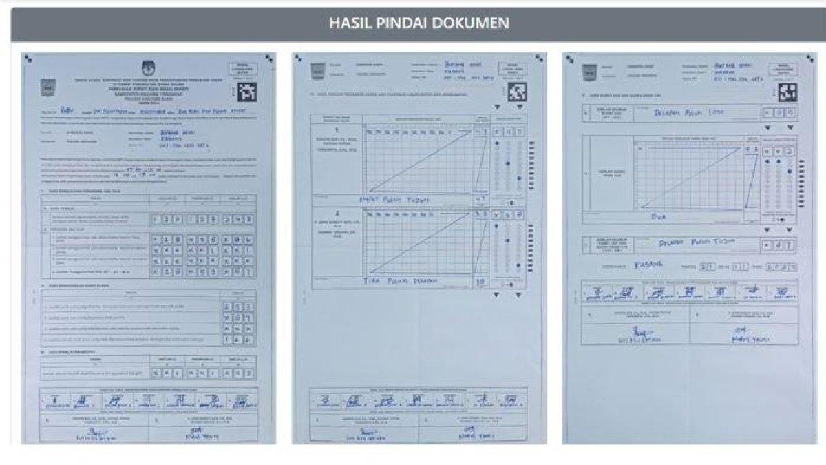 Scan Dokumen C hasil Pilkada Padang Pariaman 2024
