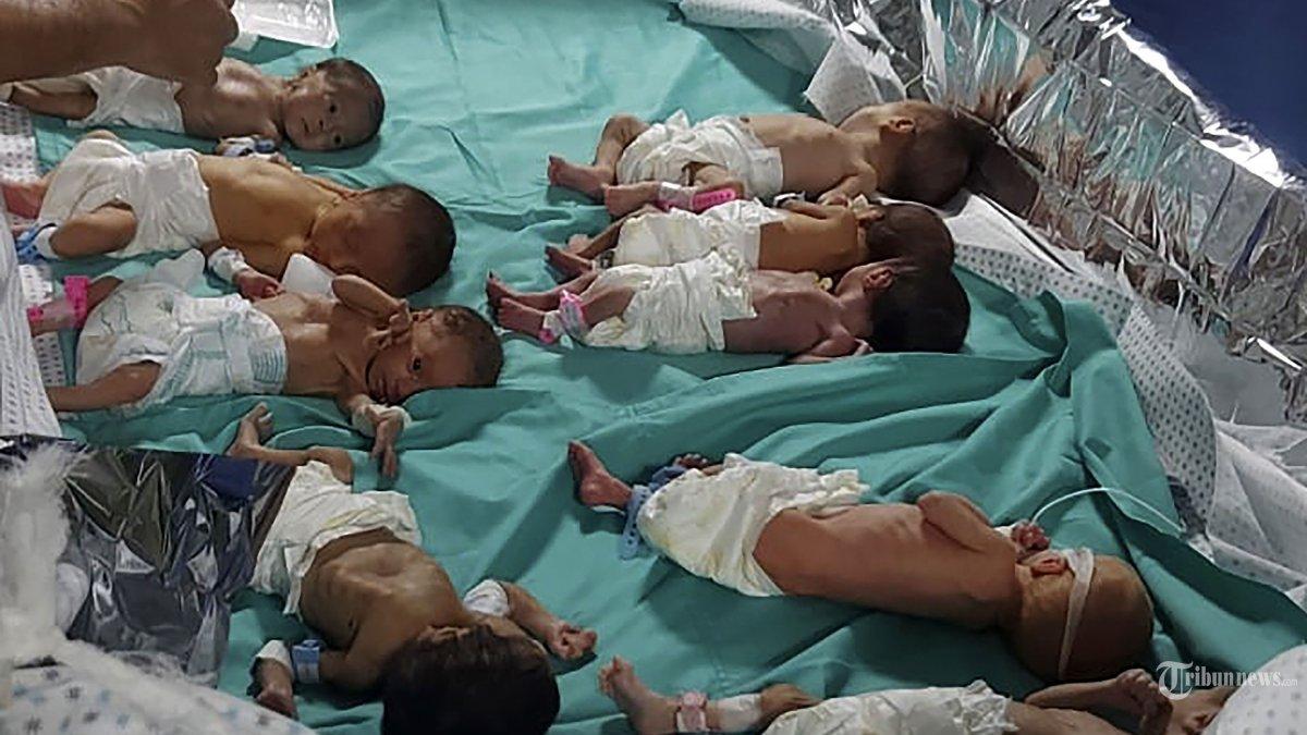 Foto yang dirilis Dr Marawan Abu Saada ini memperlihatkan bayi Palestina yang lahir prematur di Rumah Sakit Shifa Kota Gaza pada Minggu, 12 November 2023. Kini sebanyak 30 bayi prematur dievakuasi dari rumah sakit al-Shifa di Gaza pada Minggu (19/11/2023), akan dipindahkan ke fasilitas di Mesir.