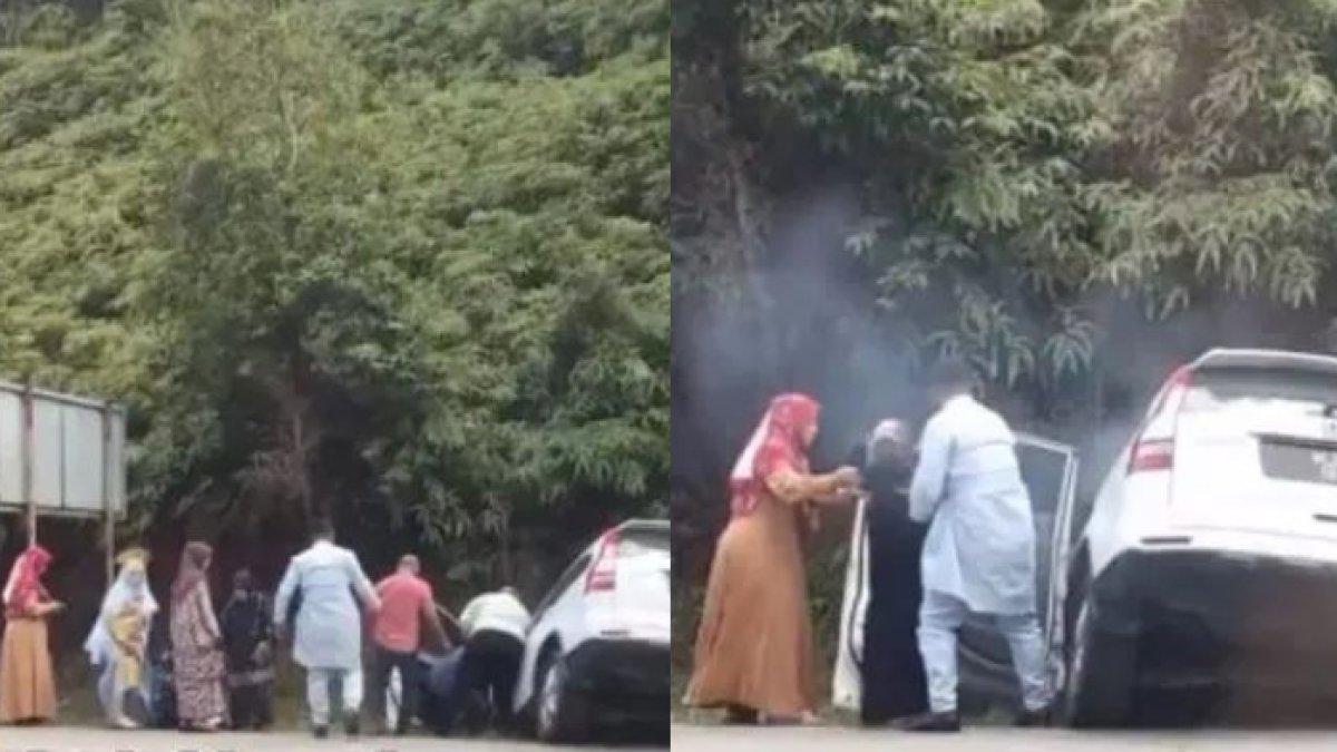 Sebuah kecelakaan menghentikan perjalanan sang pengantin menuju acara istimewa mereka.