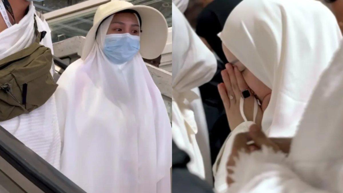 Selain cincin zikir, topi yang dikenakan Nagita Slavina saat haji juga mencuri perhatian warganet
