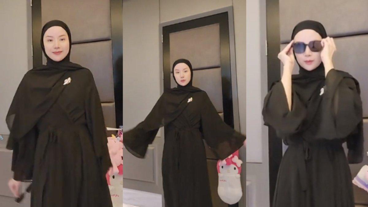 Seleb TikTok nonIslam cosplay berhijab demi berburu takjil