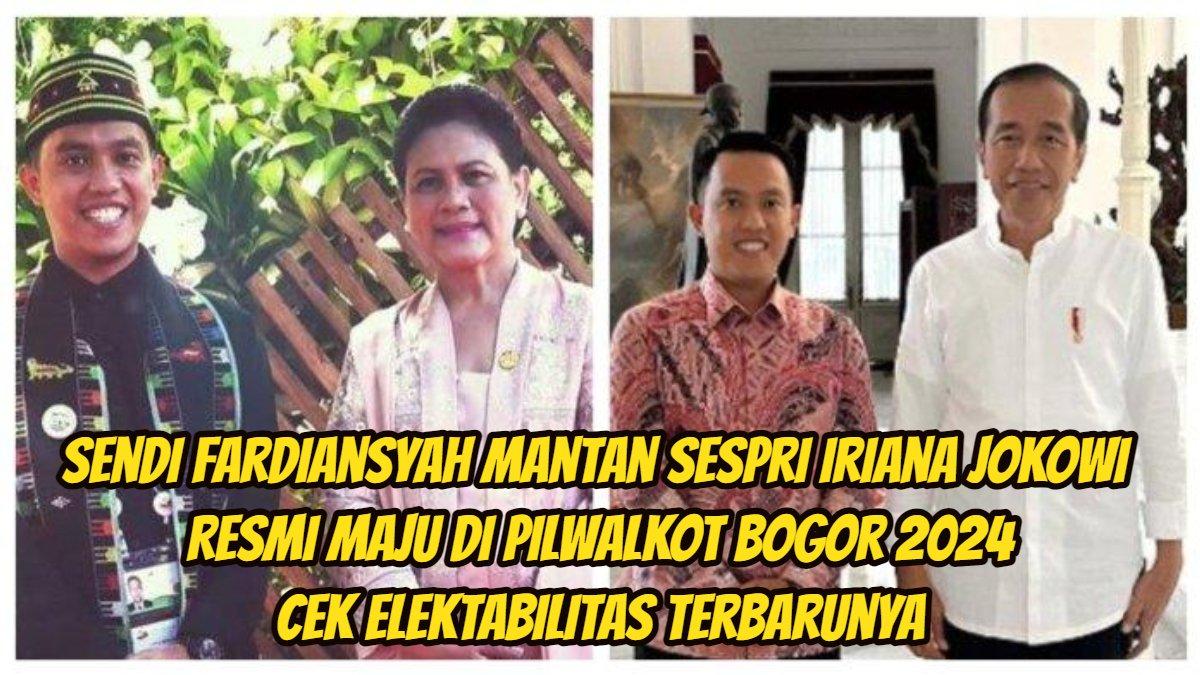 Sendi Fardiansyah mantan sekretaris pribadi (Sespri) Ibu Negara Iriana Joko Widodo (Jokowi) resmi maju di Pemilihan Wali Kota (Pilwalkot) Bogor 2024.