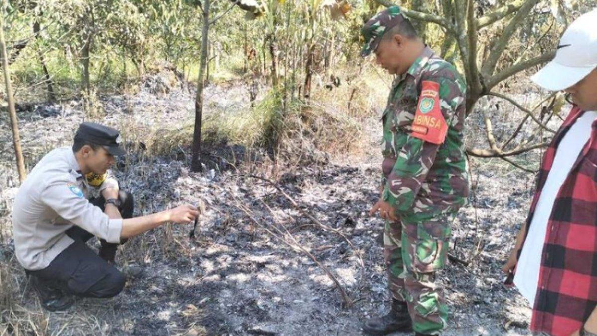 Seorang petani meninggal dunia usai terjebak api di lahan miliknya sendiri.