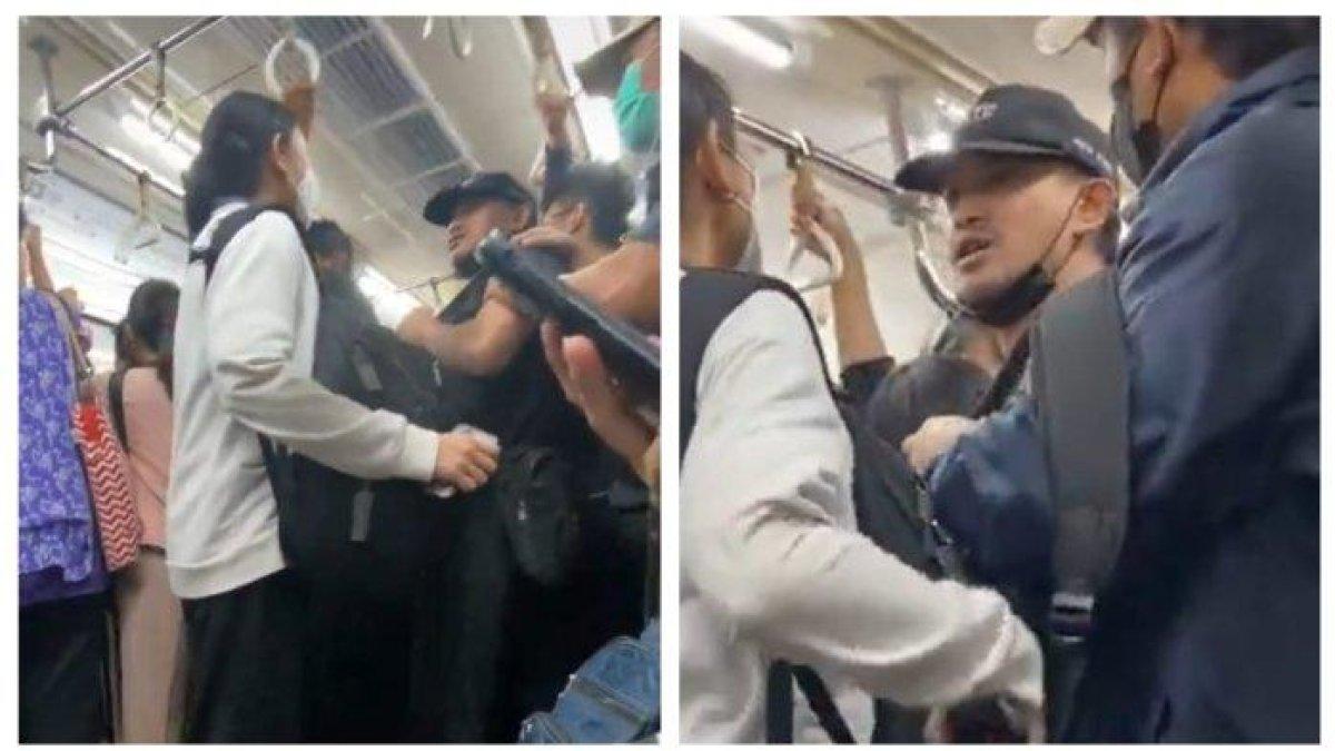 Seorang pria mesum terpergok tengah melakukan pelecehan seksual terhadap seorang perempuan di KRL.