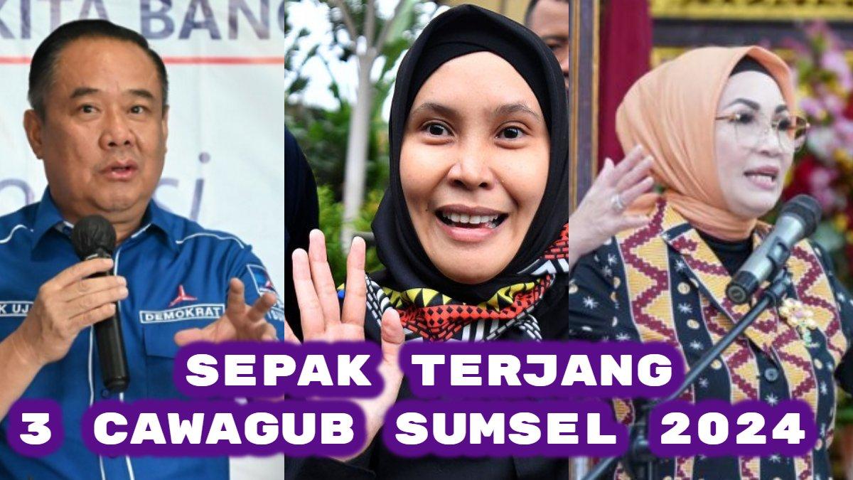 Berikut sepak terjang tiga Cawagub di Pilkada Sumsel 2024. Cik Ujang, Riezky Aprilia dan Ra Anita Noerihangti. Siapa Cawagub paling moncer?