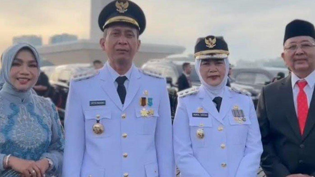 PELANTIKAN BUPATI - Setyo Wahono dan Nurul Azizah resmi dilantik sebagai Bupati dan Wakil Bupati Bojonegoro untuk periode 2025-2030, Kamis (20/2/2025). Pasca dilantik, Bupati Bojonegoro, Setyo Wahono mengungkapkan rasa syukurnya atas kesempatan dan kepercayaan yang diberikan masyarakat Bojonegoro kepadanya.