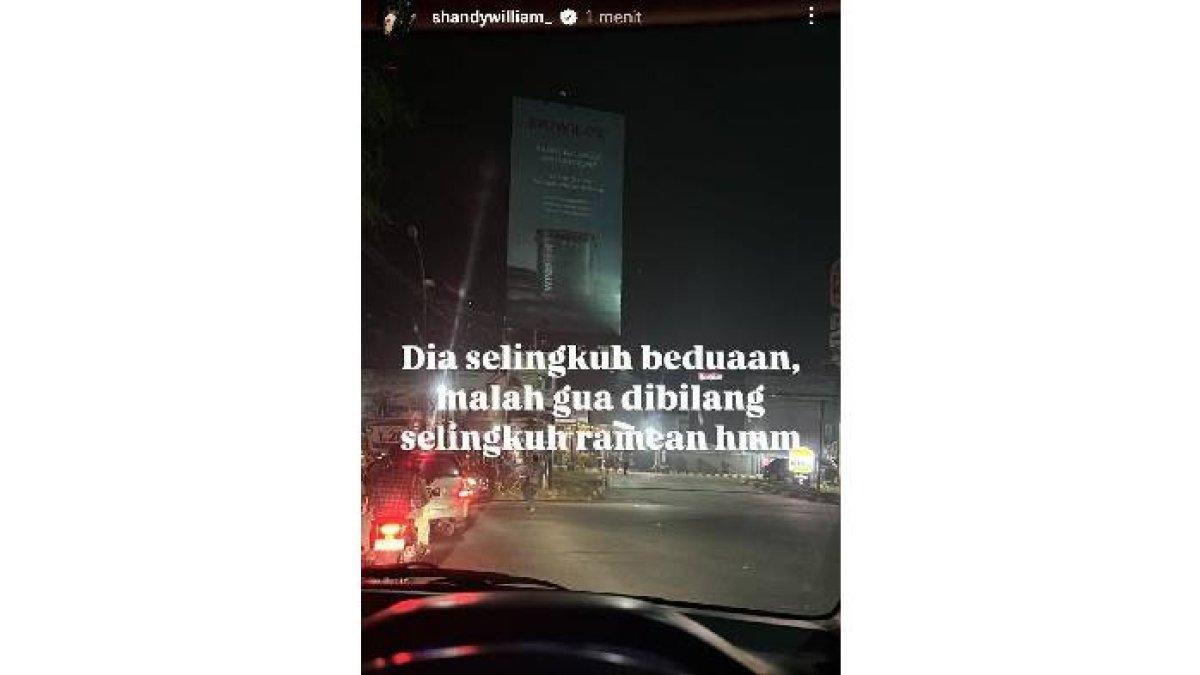 Shandy William balas tuduhan selingkuh