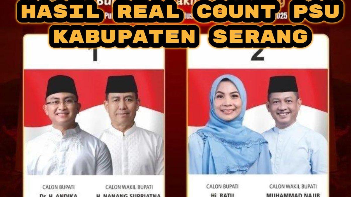 PILKADA SERANG - Simak link real count Pemungutan Suara Ulang (PSU) di Kabupaten Serang.
