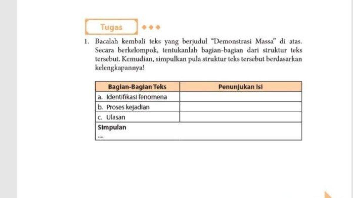 Soal Bahasa Indonesia Kelas 11 Srtuktur Teks