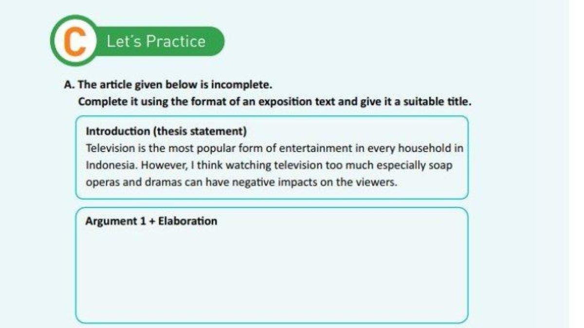 Inilah artikel soal Bahasa Inggris kelas 11 SMA halaman 52 Let's Practice tentang Expotition Text.