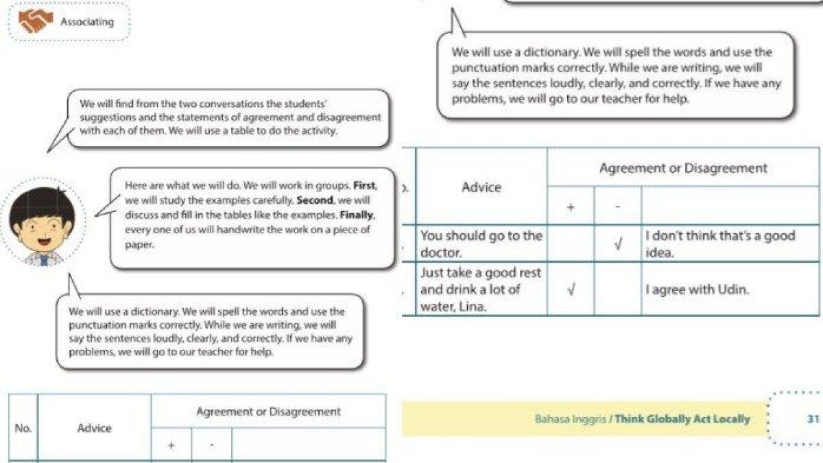 Soal Bahasa Inggris kelas 9 - Berikut ini Kunci Jawaban Bahasa Inggris kelas 9 halaman 31