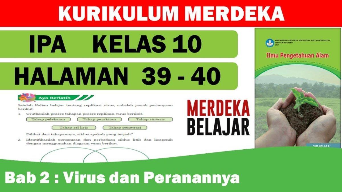 Soal & Kunci Jawaban Ilmu Pengetahuan Alam Kelas 10 SMA Halaman 39 ...