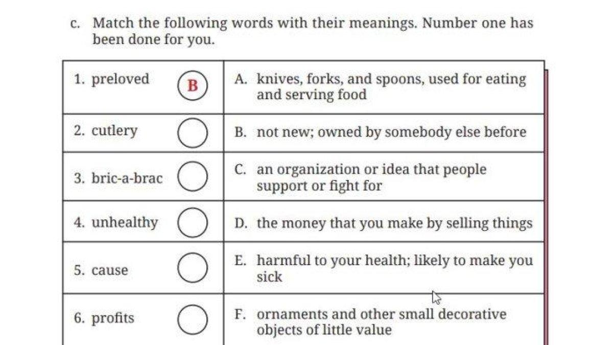 Soal buku Bahasa Inggris Kelas 9 halaman 249 Kurikulum Merdeka - Kunci jawaban Bahasa Inggris Kelas 9 halaman 249 Kurikulum Merdeka, Worksheet 4.21 dan Worksheet 4.22, Chapter 4 Upcycling Used Material
