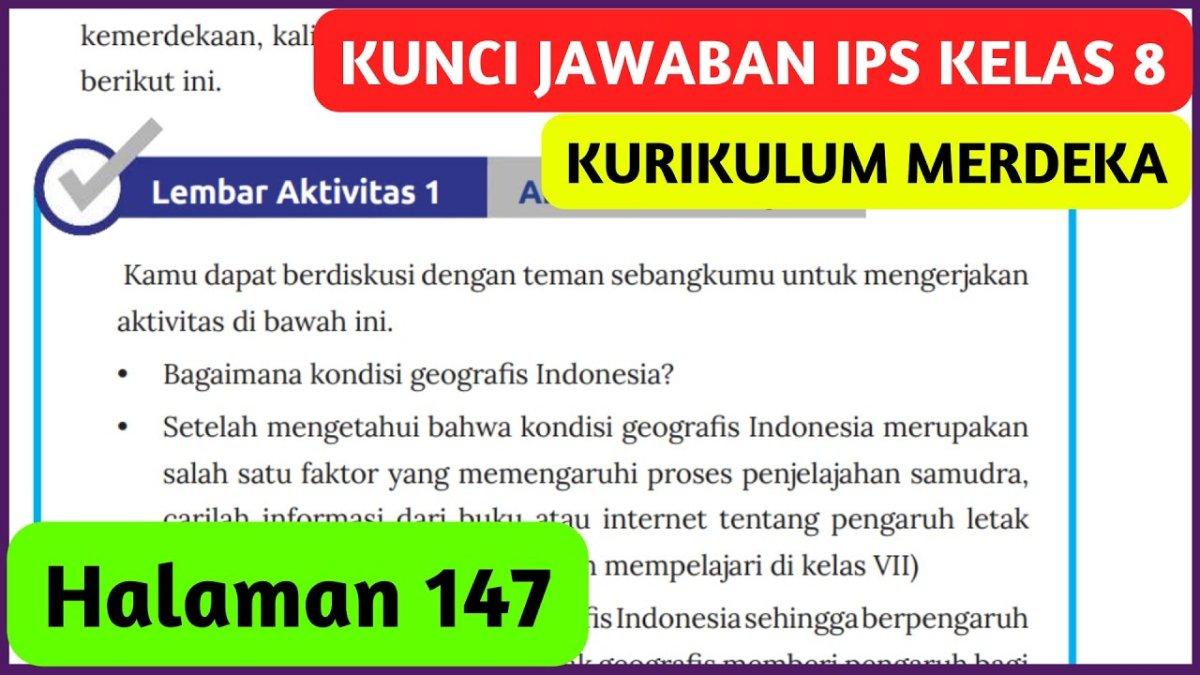 Kunci jawaban IPS kelas 8 SMP/MTs Kurikulum Merdeka hal 178 edisi revisi: Aktivitas 3.10
