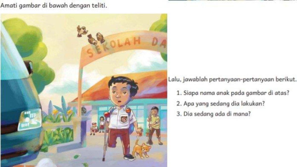 Soal dan kunci jawaban Bahasa Indonesia Kurikulum Merdeka kelas 1 SD