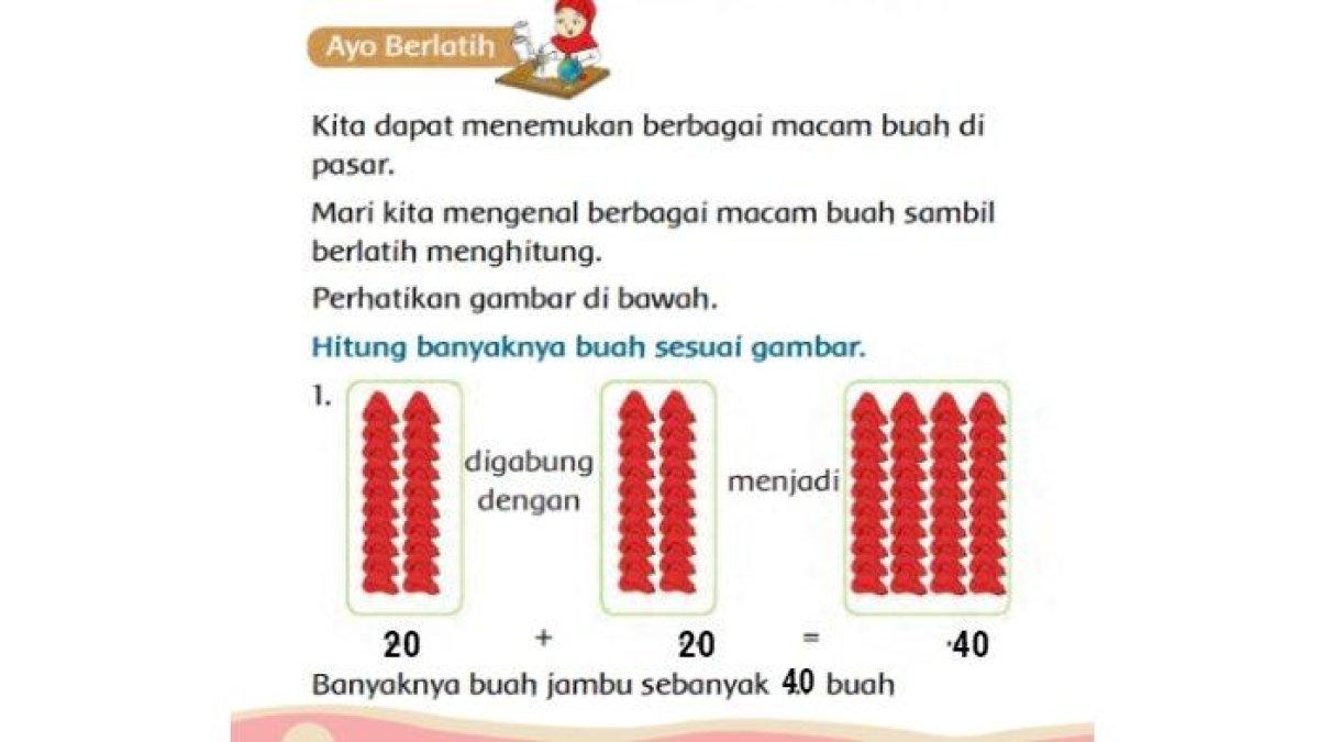 Soal dan kunci jawaban pada Buku Tematik Kelas 1 Tema 7 Halaman 112