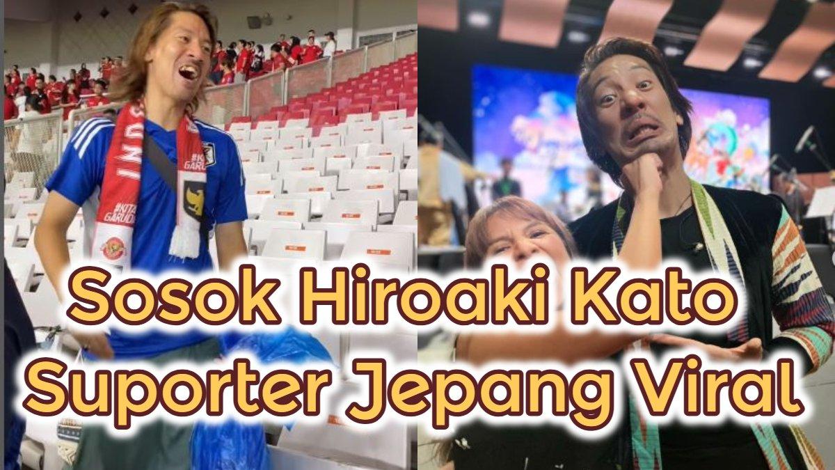 Sosok Hiroaki Kato suporter Jepang yang viral kumpulkan sampah di GBK