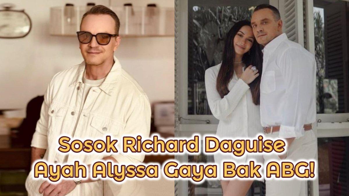 Sosok Richard Daguise ayah Alyssa Daguise, tak kalah ganteng dari Al Ghazali.