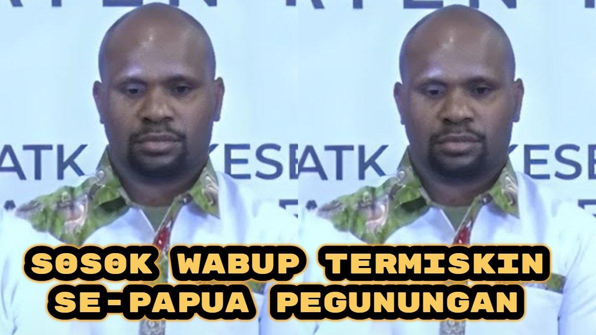 Sosok Wakil Bupati - Tangkapan layar di kanal YouTube PDIP (29/01/2025). Wakil Bupati Pegunungan Bintang, Arnold Nam, tercatat memiliki harta kekayaan paling kecil, yaitu Rp 170 juta.